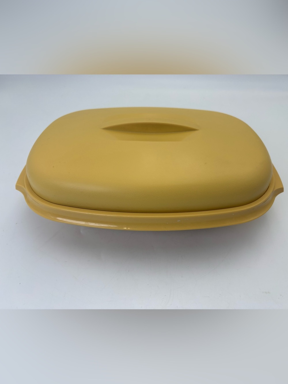 Vintage Tupperware Harvest Gold Microwave Steamer #1273 - 3 Piece Set